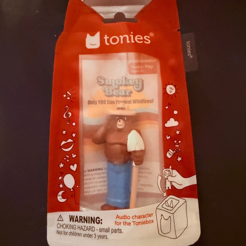 Tonies Smokey Bear Audio Play Figure Kids OS Brown New Wildfire Prevention Toy